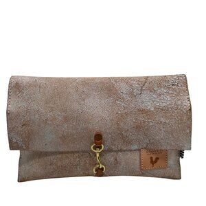 Meanwhile Back On The Farm Leather Birch White Clutch & Crossbody Bag